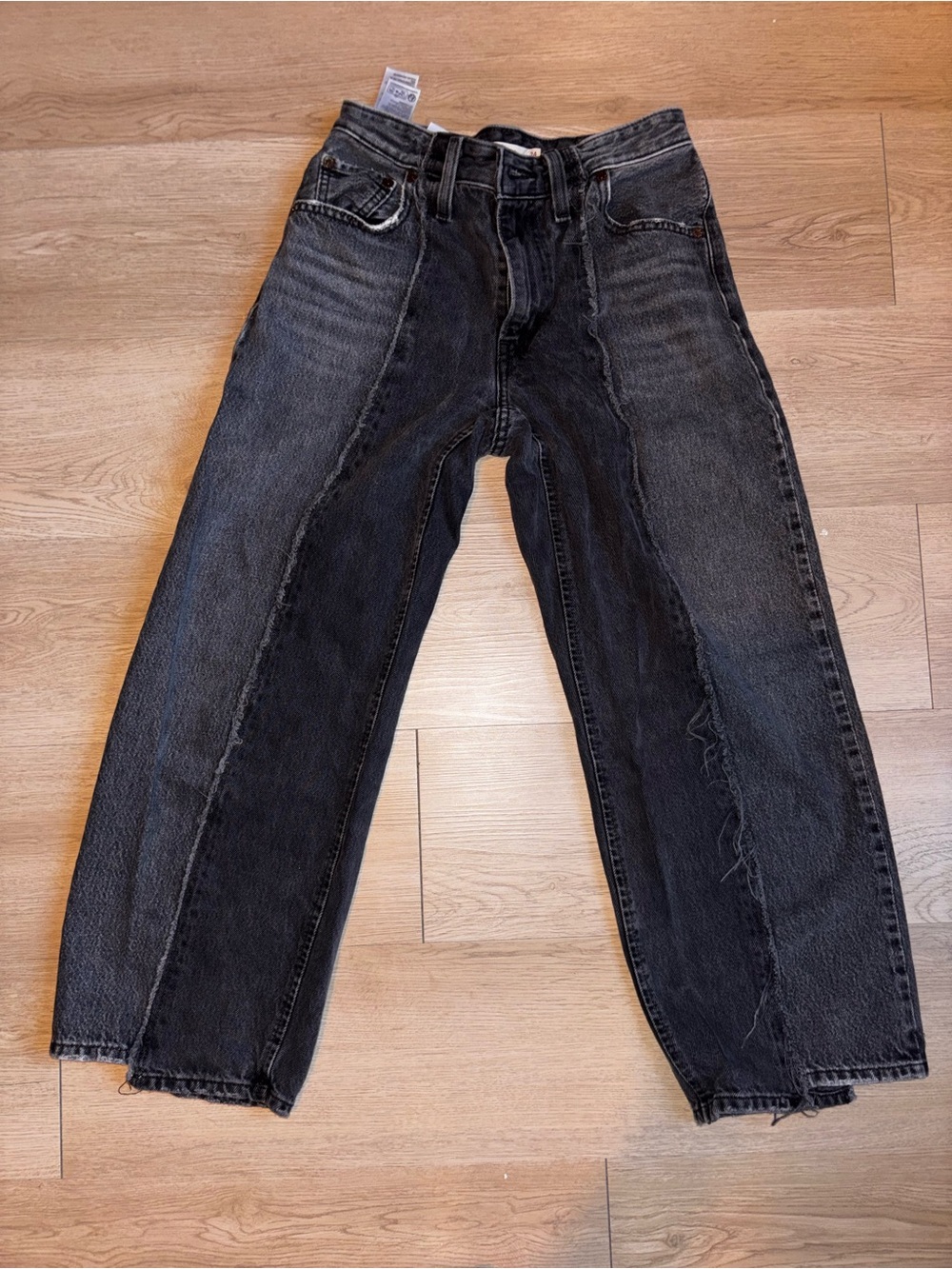 Levi's Two-Tone baggy dad Black Wide-Leg Jeans